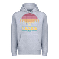 Heather Grey venice italy   vintage retro italian travel souvenir gift pullover hoo Premium Hoodie - longCreatives