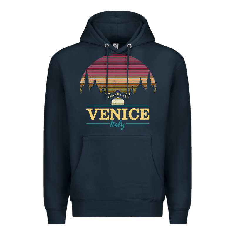 Venice Italy   Vintage Retro Italian Travel Souvenir Gift Pullover Hoo Premium Hoodie by longCreatives | Teevron