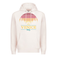 Pale Pink venice italy   vintage retro italian travel souvenir gift pullover hoo Premium Hoodie - longCreatives