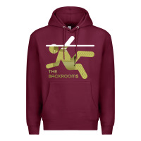Burgundy The Backrooms graphic Premium Hoodie - longCreatives
