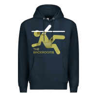 Navy The Backrooms graphic Premium Hoodie - longCreatives