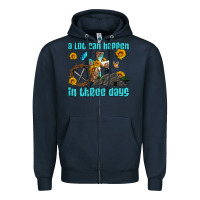 Navy easter a lot can happen in three days western sunflowers Zipper Hoodie - Artiststas