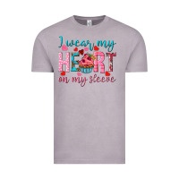 Vintage Zinc I wear my heart on my sleeve Valentine's Day Vintage Tee - HowdyJamesFarm