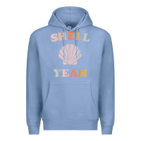 Colony Blue vintage retro shell yeah beach tropical vacation gifts t shirt Premium Hoodie - longCreatives