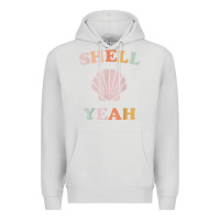 Dove Grey vintage retro shell yeah beach tropical vacation gifts t shirt Premium Hoodie - longCreatives