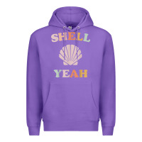 Vintage Retro Shell Yeah Beach Tropical Vacation Gifts T Shirt Premium Hoodie | Teevron
