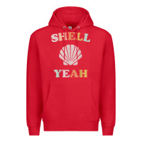 Red vintage retro shell yeah beach tropical vacation gifts t shirt Premium Hoodie - longCreatives