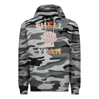 Slate Camo vintage retro shell yeah beach tropical vacation gifts t shirt Premium Hoodie - longCreatives