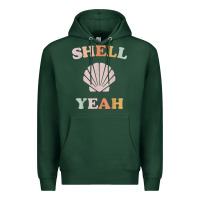 Sports Green vintage retro shell yeah beach tropical vacation gifts t shirt Premium Hoodie - longCreatives