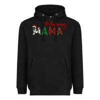 Black merry mama Heavyweight Hoodie - BarkalooDesign