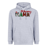 Heather Grey merry mama Heavyweight Hoodie - BarkalooDesign