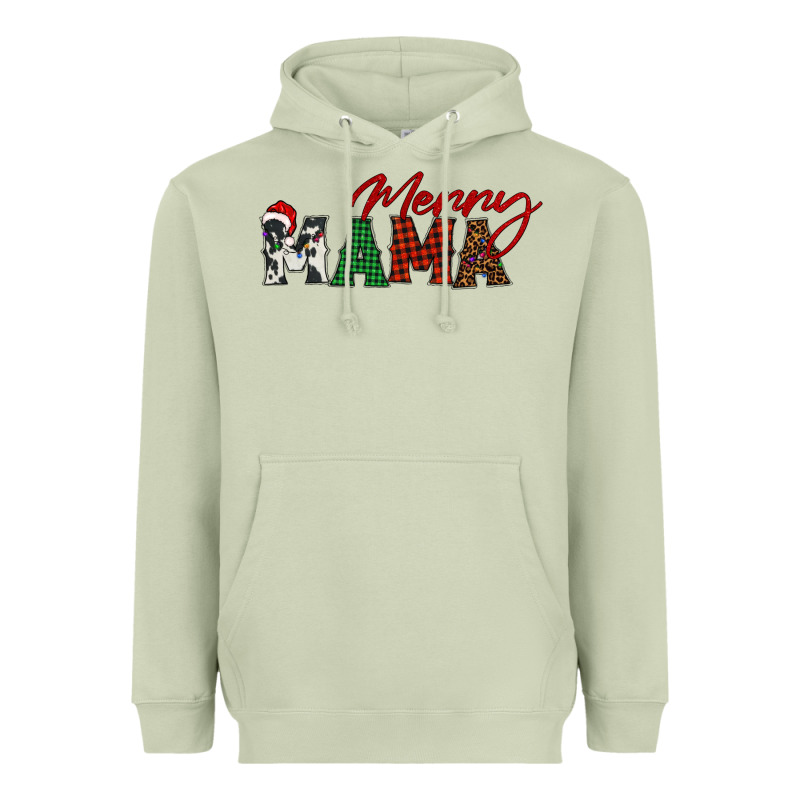 Merry Mama Heavyweight Hoodie by BarkalooDesign | Teevron