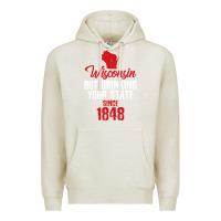 Oatmeal Heather Wisconsin Out Drinking Your State Since 1848 Premium Hoodie - longCreatives
