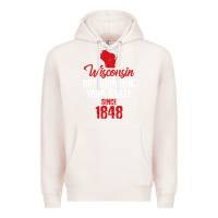 Pale Pink Wisconsin Out Drinking Your State Since 1848 Premium Hoodie - longCreatives