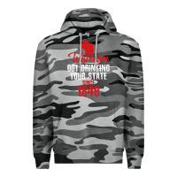 Slate Camo Wisconsin Out Drinking Your State Since 1848 Premium Hoodie - longCreatives