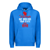 True Royal Wisconsin Out Drinking Your State Since 1848 Premium Hoodie - longCreatives