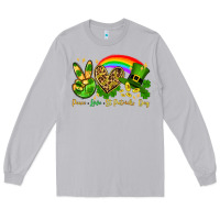Moon Dust Peace love St. Patrick's Day Long Sleeve Tee - OliviaCreatesArt