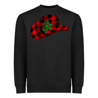 Black cowboy christmas Heavyweight Sweatshirt - CowhideDigitalArt