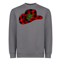 Storm cowboy christmas Heavyweight Sweatshirt - CowhideDigitalArt
