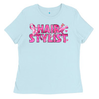 Breast Cancer Hair Stylist Ladies Tee | Teevron
