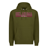 Army Green Oklahoma Softball Premium Hoodie - longCreatives