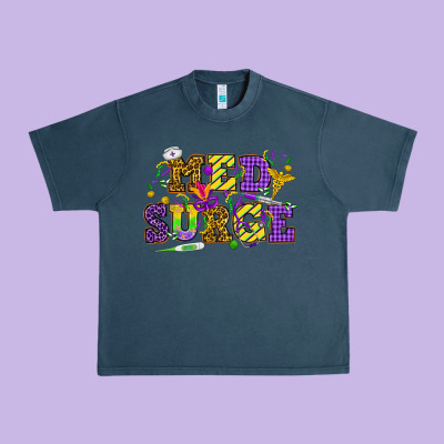 Mardi Gras Med Surge Urban Heavy Tee Designed By Howdyjamesfarm