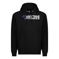 Black Anytimes Fitness Premium Hoodie - longCreatives