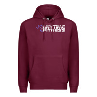 Burgundy Anytimes Fitness Premium Hoodie - longCreatives