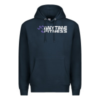 Navy Anytimes Fitness Premium Hoodie - longCreatives