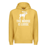 Antique Gold The Moose Is Loose Alaska Moose Premium Hoodie - longCreatives