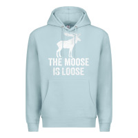 Blue Mist The Moose Is Loose Alaska Moose Premium Hoodie - longCreatives