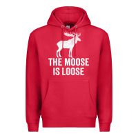 Cardinal The Moose Is Loose Alaska Moose Premium Hoodie - longCreatives