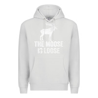 Dove Grey The Moose Is Loose Alaska Moose Premium Hoodie - longCreatives