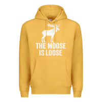 Mustard The Moose Is Loose Alaska Moose Premium Hoodie - longCreatives