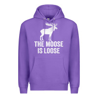 Purple The Moose Is Loose Alaska Moose Premium Hoodie - longCreatives