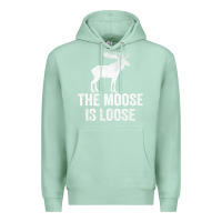 Seafoam The Moose Is Loose Alaska Moose Premium Hoodie - longCreatives