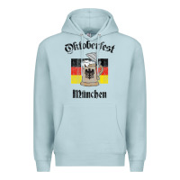 Blue Mist Oktoberfest München German Flag Beer Stein Premium Hoodie - longCreatives