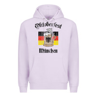 Lilac Oktoberfest München German Flag Beer Stein Premium Hoodie - longCreatives