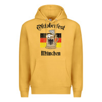 Mustard Oktoberfest München German Flag Beer Stein Premium Hoodie - longCreatives