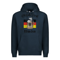 Navy Oktoberfest München German Flag Beer Stein Premium Hoodie - longCreatives