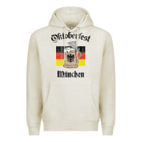 Oatmeal Heather Oktoberfest München German Flag Beer Stein Premium Hoodie - longCreatives