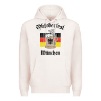 Pale Pink Oktoberfest München German Flag Beer Stein Premium Hoodie - longCreatives