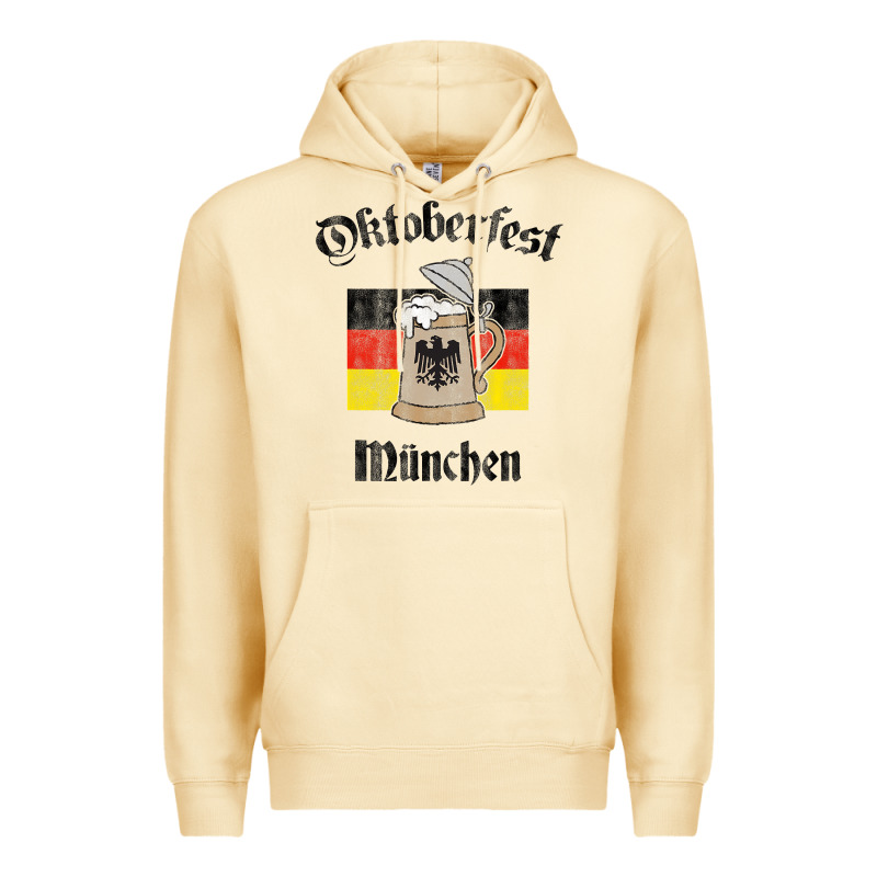 Oktoberfest München German Flag Beer Stein Premium Hoodie by longCreatives | Teevron
