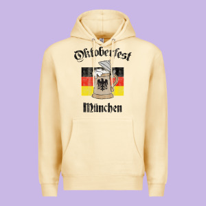 Oktoberfest München German Flag Beer Stein Premium Hoodie Designed By Longcreatives