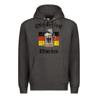 Smoke Oktoberfest München German Flag Beer Stein Premium Hoodie - longCreatives