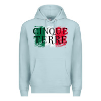 Blue Mist cinque terre italy travel distressed t shirt Premium Hoodie - longCreatives