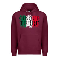 Burgundy cinque terre italy travel distressed t shirt Premium Hoodie - longCreatives