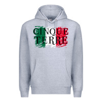 Heather Grey cinque terre italy travel distressed t shirt Premium Hoodie - longCreatives