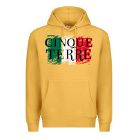 Mustard cinque terre italy travel distressed t shirt Premium Hoodie - longCreatives