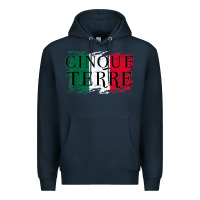 Navy cinque terre italy travel distressed t shirt Premium Hoodie - longCreatives